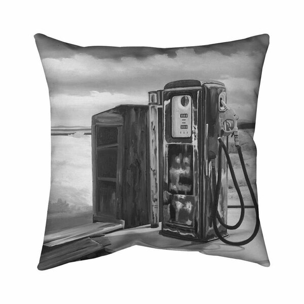 Fondo 20 x 20 in. Old Gas Pump-Double Sided Print Indoor Pillow FO3336331